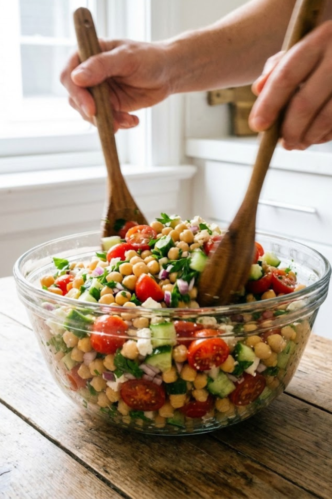 The Ultimate Mediterranean Chickpea Tomato Salad Recipe (2026 Guide) 4 Article Image 2026 01 13T162552.175