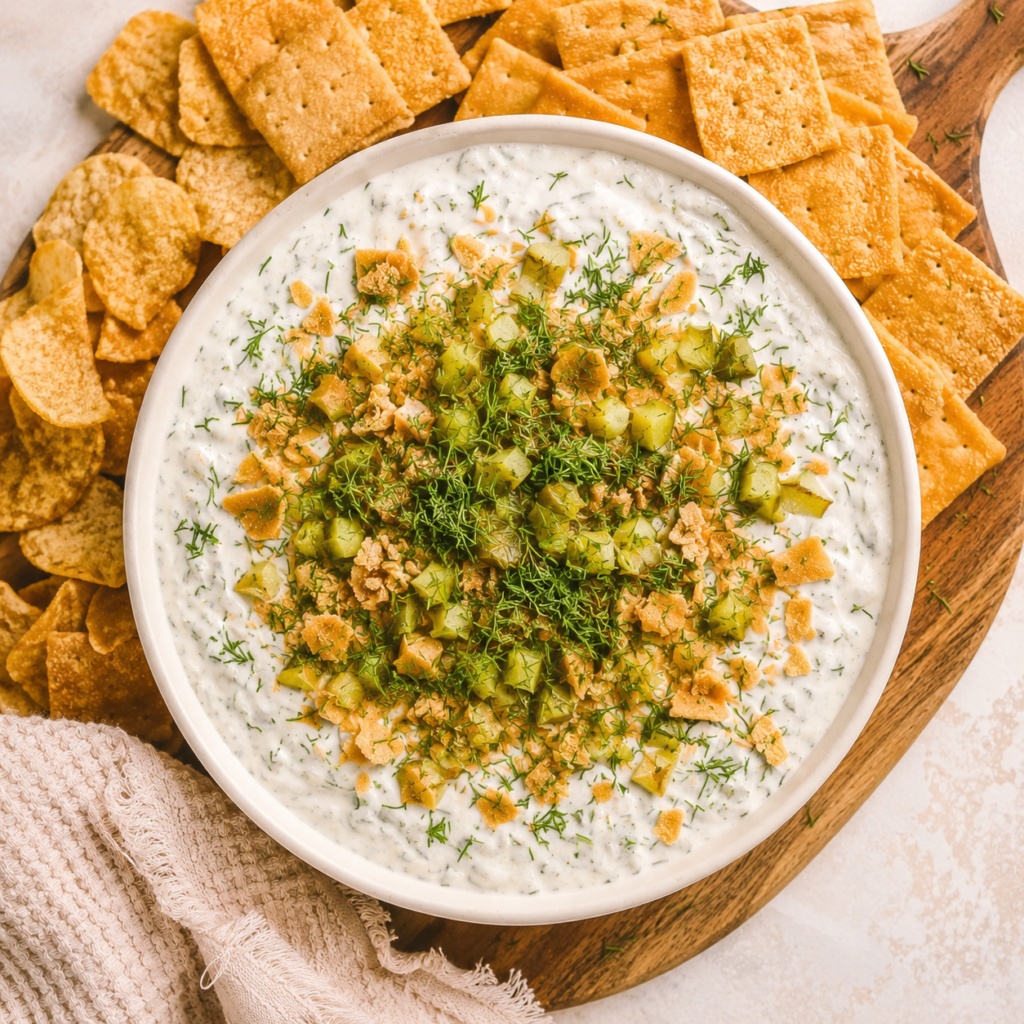 Protein Dill Pickle Dip