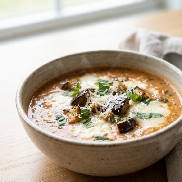Eggplant parmesan soup recipe