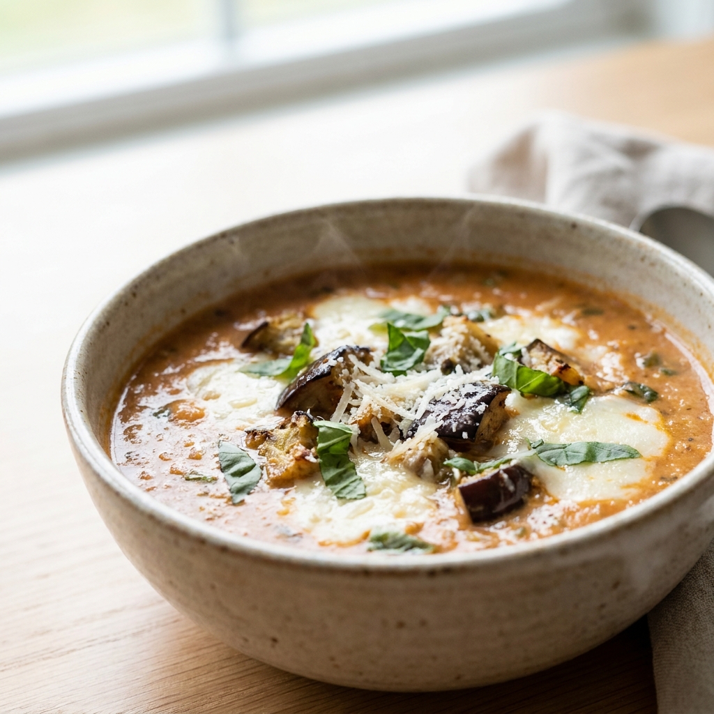 Eggplant parmesan soup recipe
