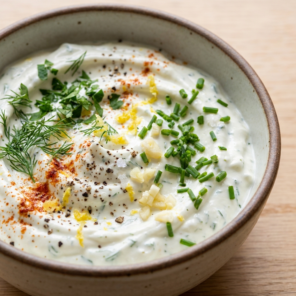 Savory Greek yogurt dip