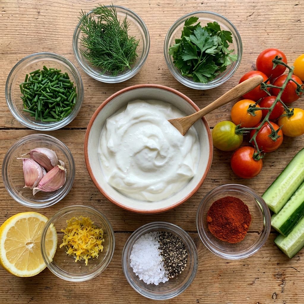 Savory Greek yogurt dip