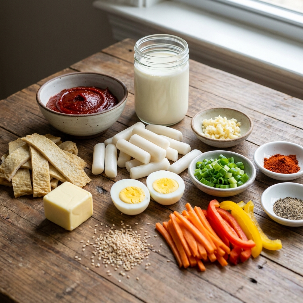 Rose tteokbokki recipe