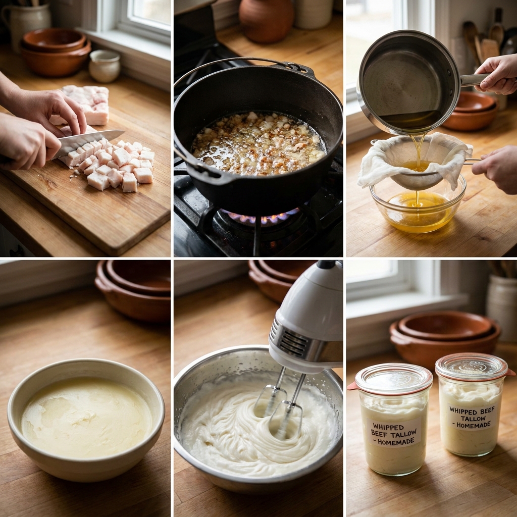 Whipped beef tallow recipe