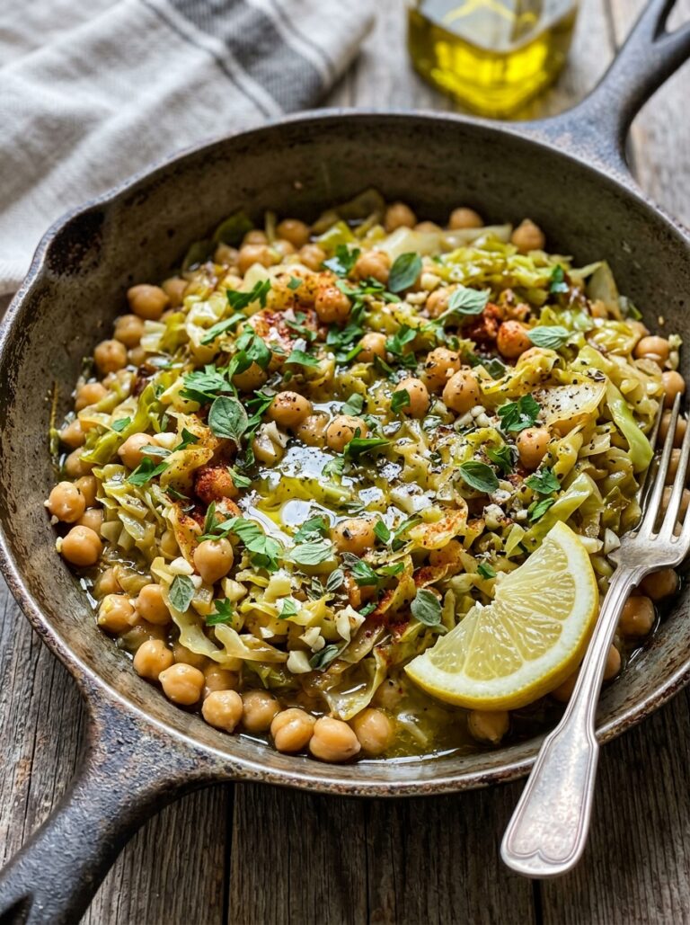 Cabbage chickpea skillet 202604261444