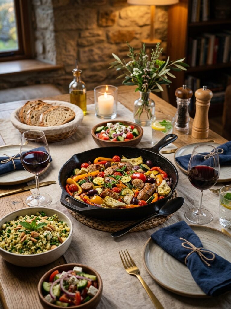 Mediterranean One Pan Chicken Sausage and Vegetables Recipe 15 Chicken Sausage and Vegetables R… 202605011919