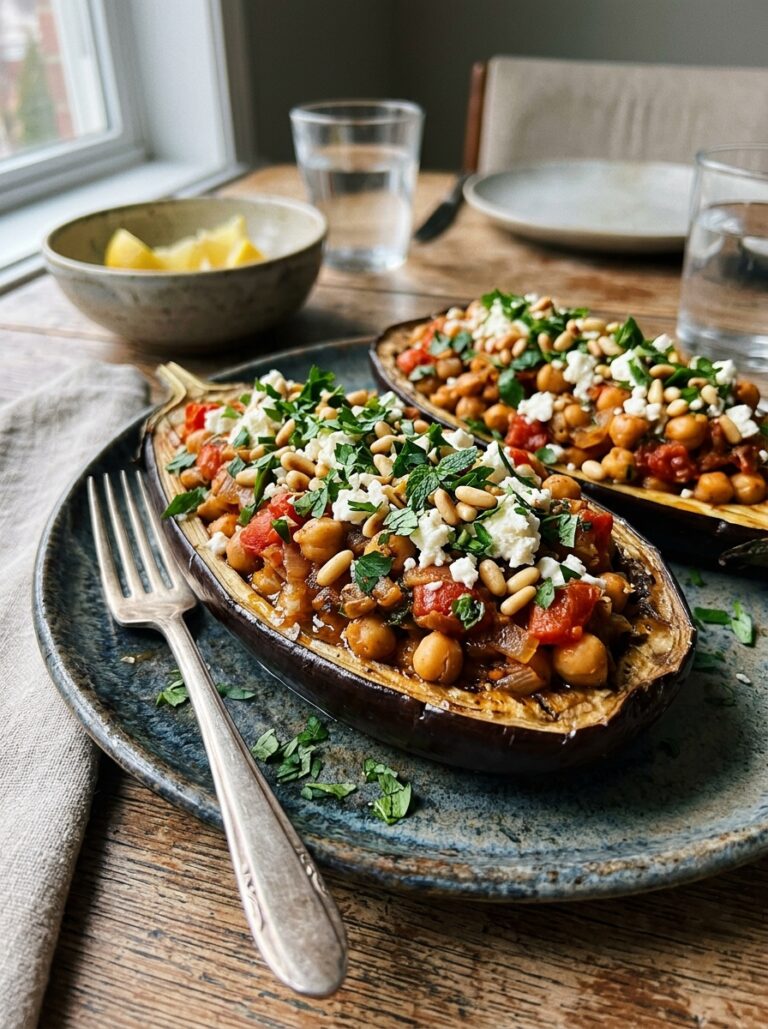 Chickpea Stuffed Eggplant 202604261449
