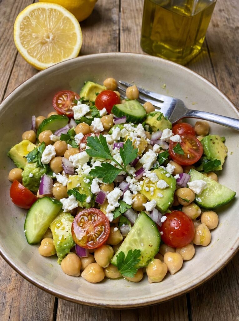 Chickpea avocado salad 202604182041