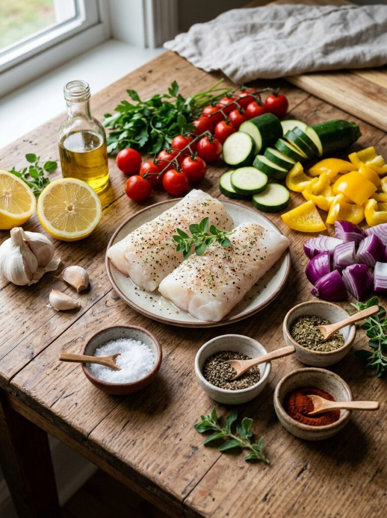 Cod sheet pan recipe ingredients 202604282133
