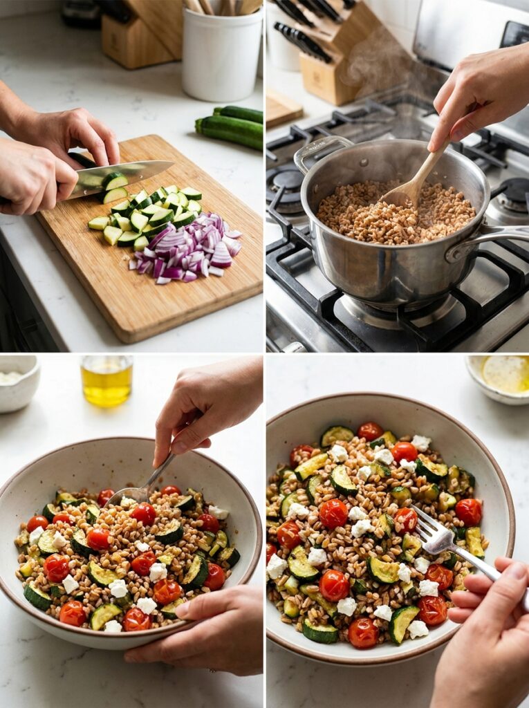 Mediterranean Farro Salad with Roasted Zucchini Recipe 14 Cooking Mediterranean farro 202604272209