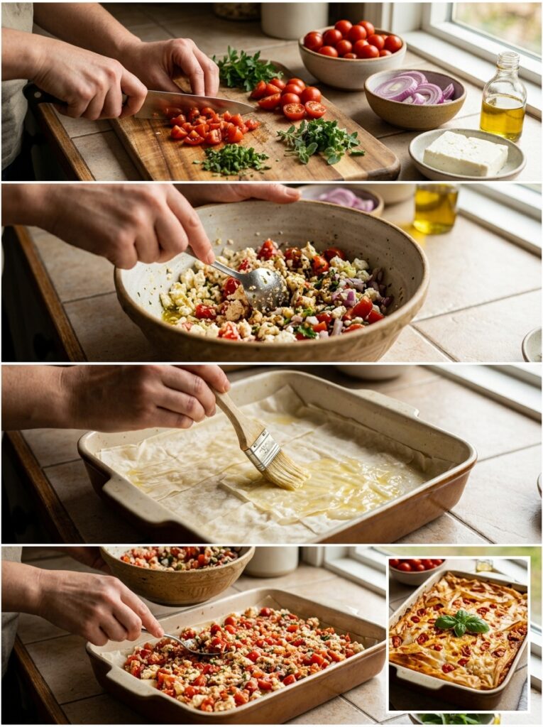 Mediterranean Tomato Feta Phyllo Bake Easy Dinner Recipe: A Delicious and Simple Meal 14 Cooking tomato feta phyllo bake 202604282106