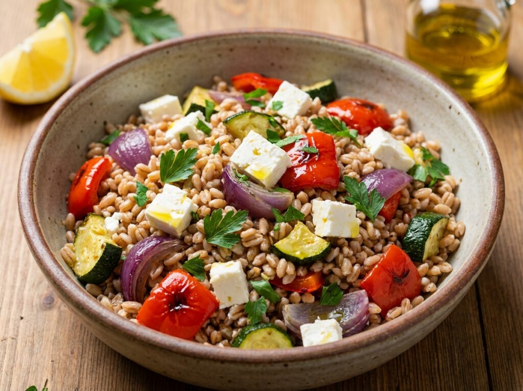Home 6 Farro salad with 202604091559