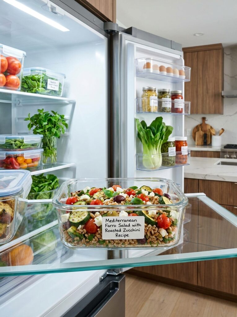Mediterranean Farro Salad with Roasted Zucchini Recipe 16 Food storage containers 202604272210