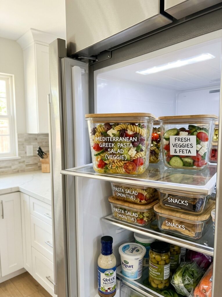 Food storage containers with salad 202604282113