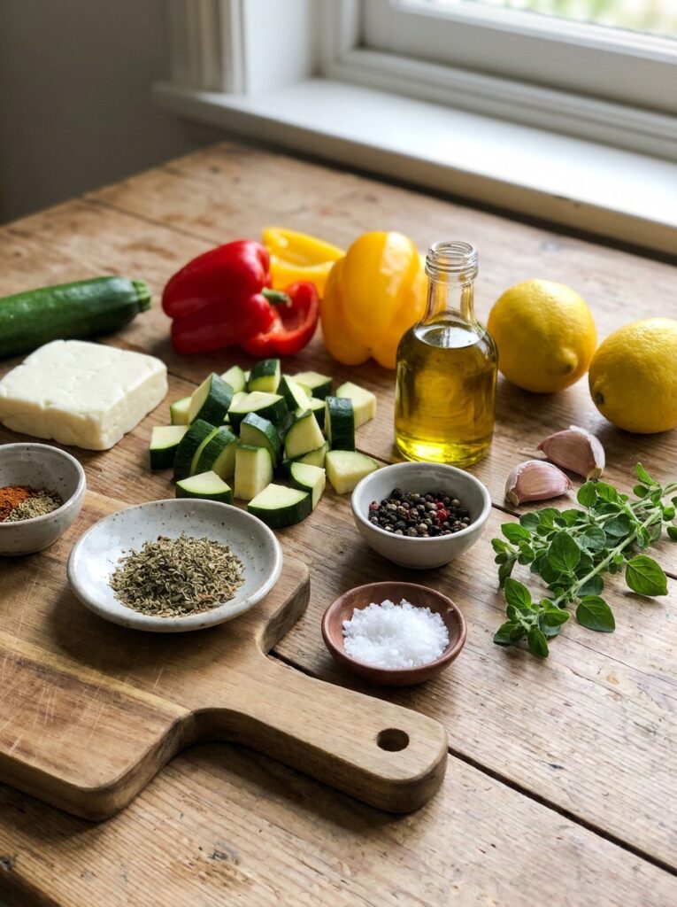 Halloumi skewers ingredients 202604232052