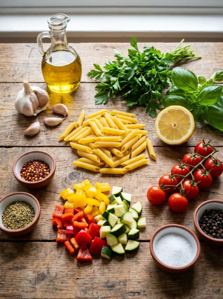 Ingredients for mediterranean 202604182017