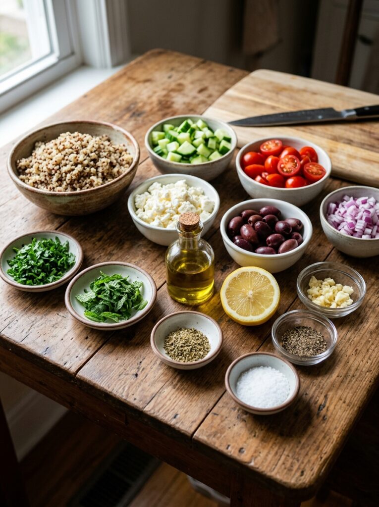 Easy Mediterranean Quinoa Cucumber Salad for Beginners Recipe 13 Ingredients for mediterranean qu… 202604282146
