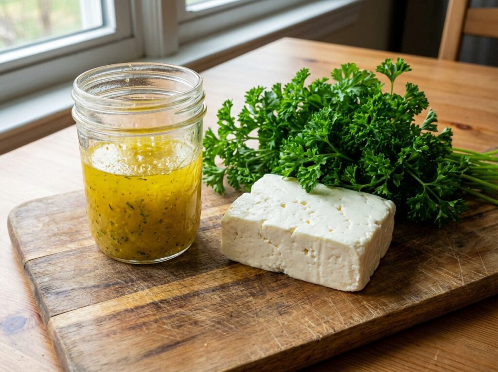 Lemon vinaigrette feta 202604091559