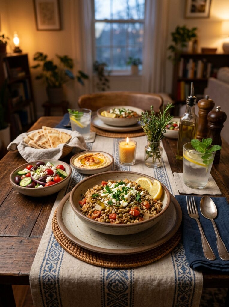 easy mediterranean lentil tomato rice recipe 15 Lentil tomato rice recipe setup 202605011908