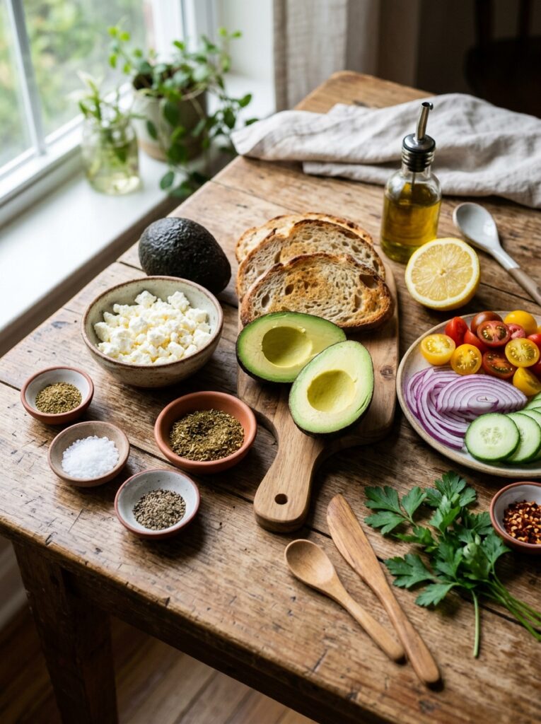 Mediterranean avocado toast 202604251422