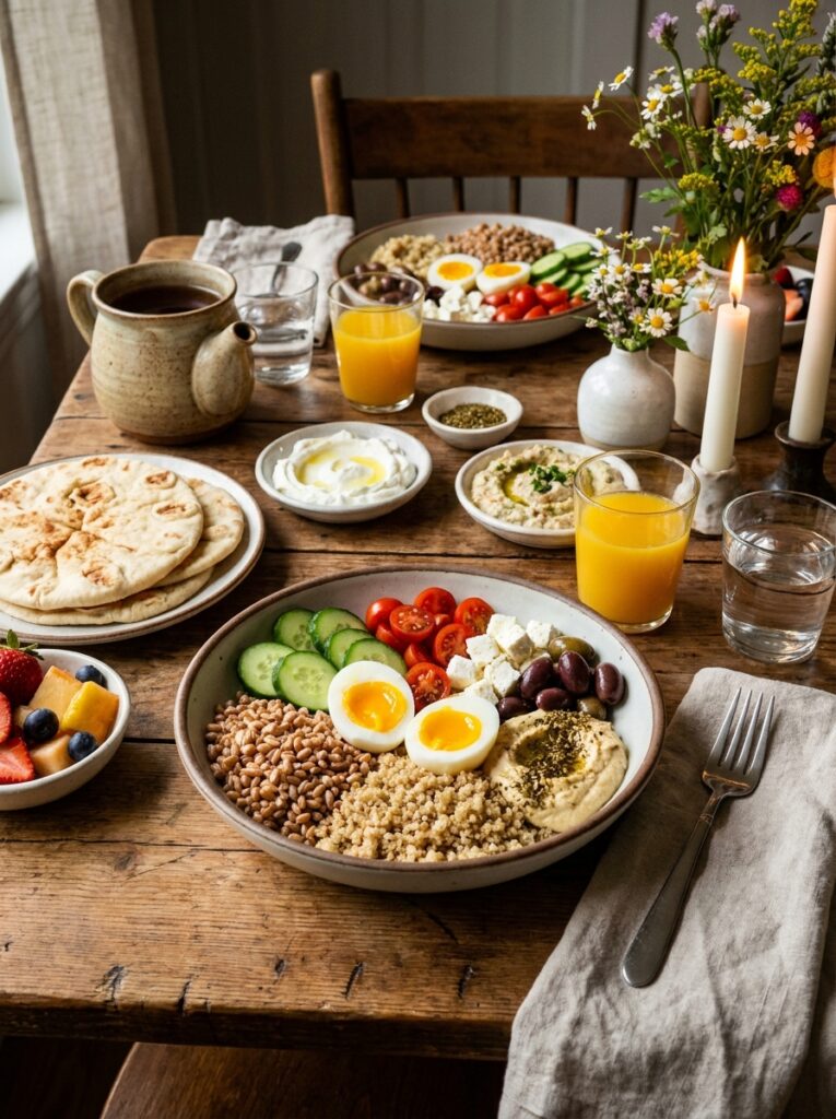 Mediterranean breakfast grain 202604250122