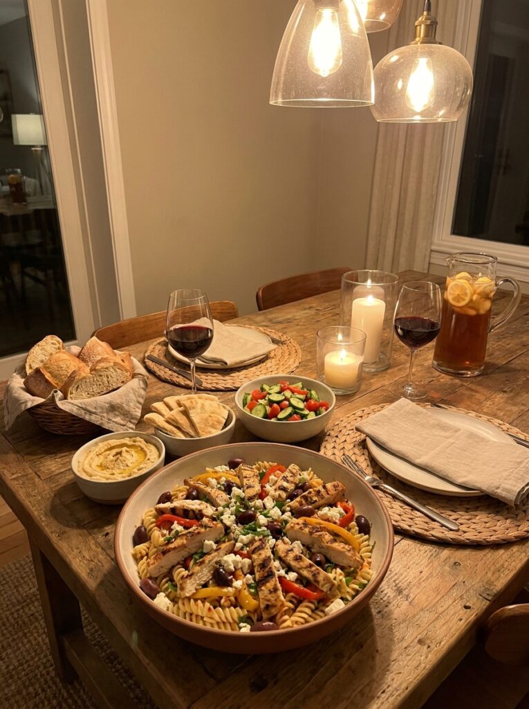 Mediterranean chicken pasta 202604250025