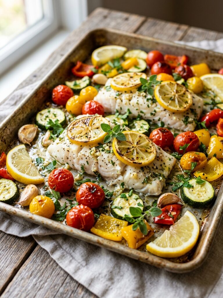 Mediterranean cod sheet pan recipe 202604282133
