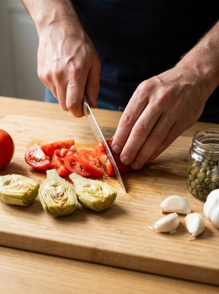 Mediterranean Baked Haddock with Artichokes Tomatoes and Cappers Recipe 14 Mediterranean haddock recipe coo… 202605011829