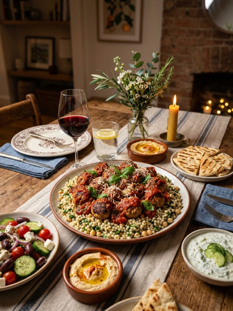 mediterranean tomato basil turkey meatballs with couscous recipe 15 Mediterranean meatballs with cou… 202605011847