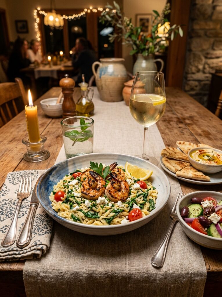 Mediterranean Lemon Orzo with Grilled Shrimp and Spinach Recipe: A Fresh, Flavorful Dinner 15 Mediterranean orzo with shrimp 202604282129