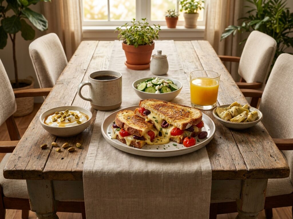 Mediterranean Olive Tomato Breakfast Grilled Cheese Recipe 15 Olive tomato breakfast grilled c… 202604301512