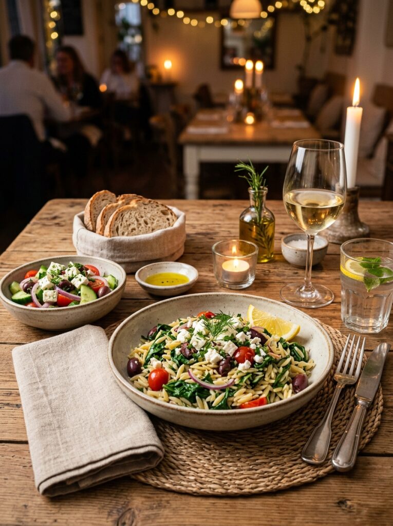 Orzo with spinach 202604251401