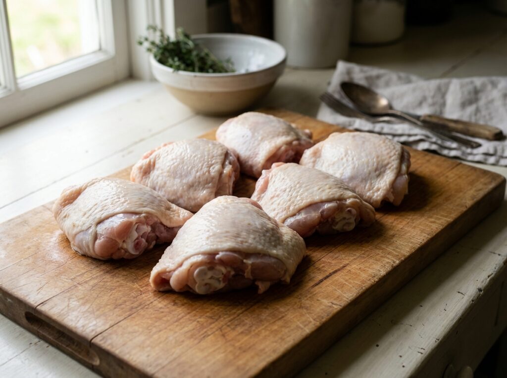 Raw chicken thighs 202604081559