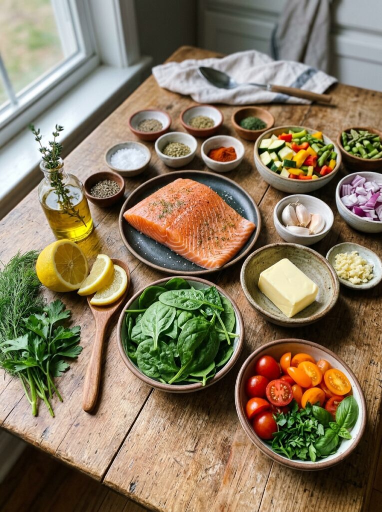 Salmon ingredients arranged 202604221958