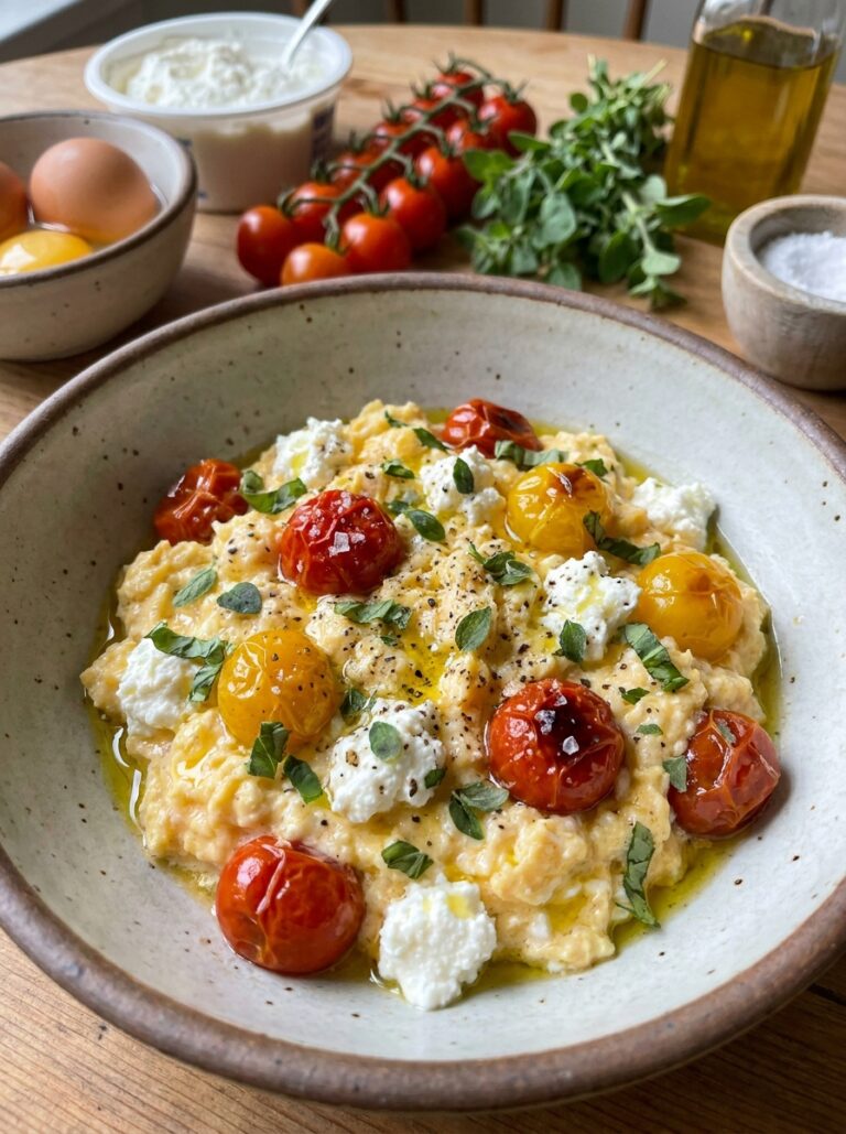 Mediterranean Scrambled Eggs with Ricotta Tomatoes and Herbs 17 Scrambled eggs with 202604272239