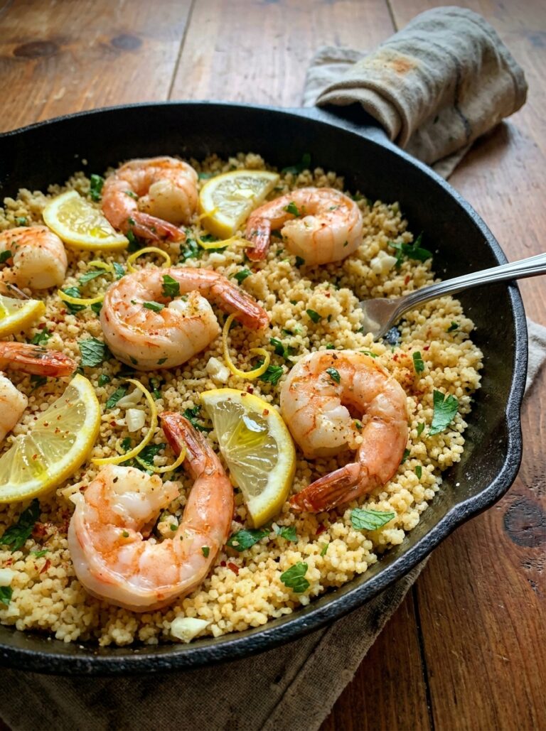 Shrimp couscous skillet 202604250108 2