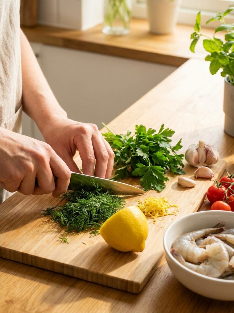 Shrimp couscous skillet 202604250110