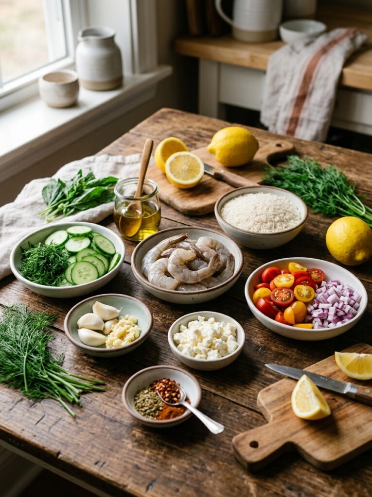 Shrimp rice bowls ingredients ar… 202604282151
