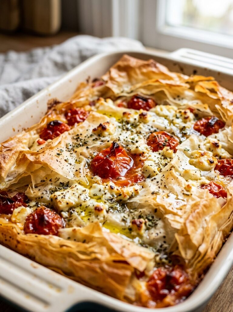 Mediterranean Tomato Feta Phyllo Bake Easy Dinner Recipe: A Delicious and Simple Meal 17 Tomato feta phyllo bake 202604282106