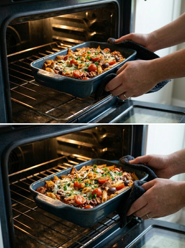 Mediterranean Tuna Pasta Bake with Tomatoes and Olives Recipe 14 Tuna pasta bake recipe process 202604282143