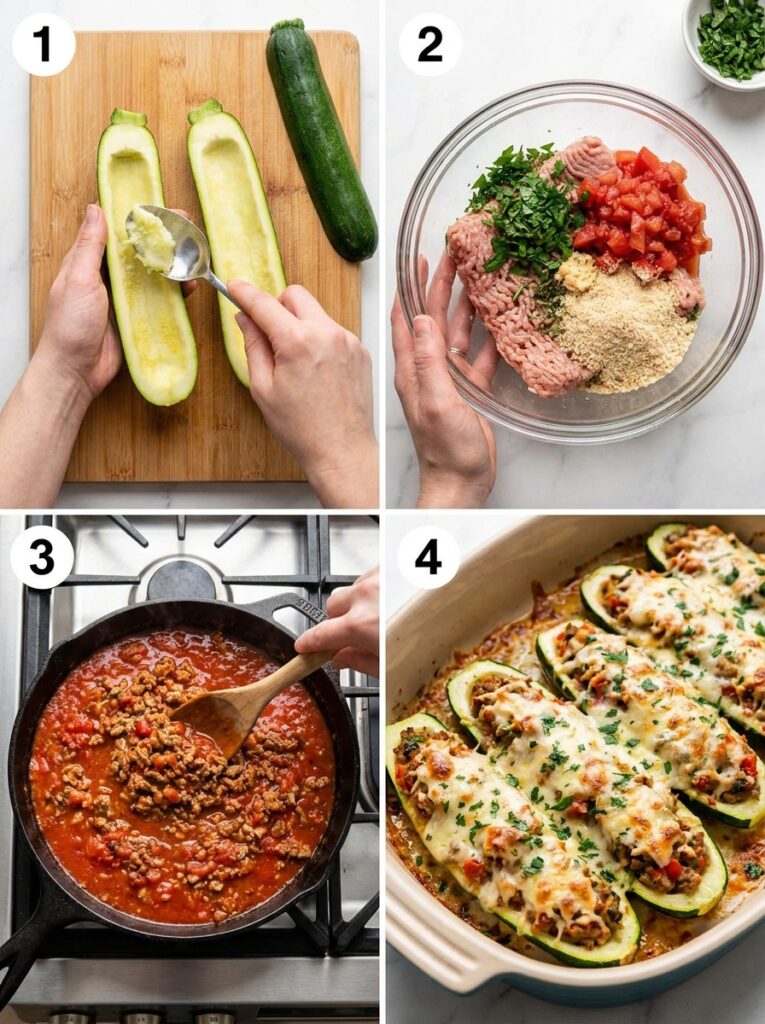 Turkey stuffed zucchini 202604182036