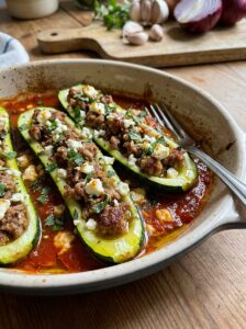 Turkey stuffed zucchini 202604182037