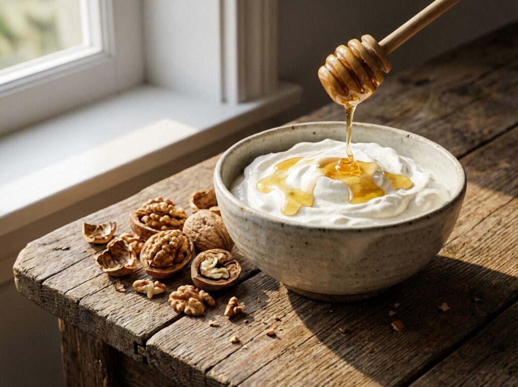 Wooden table with 202604081659