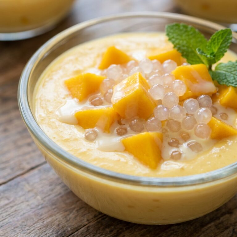 mango sago pudding recipe