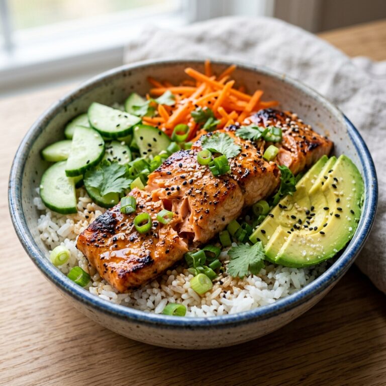 Lazy Girl Salmon Bowl Recipe