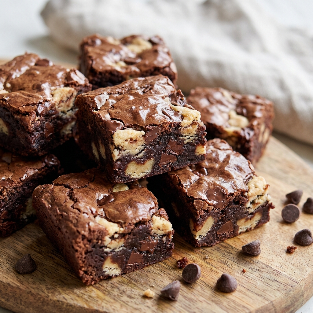 chocolate chip cookie dough brownie bites