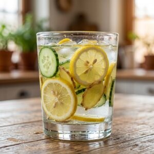 Lemon Ginger Cucumber Water Recipe