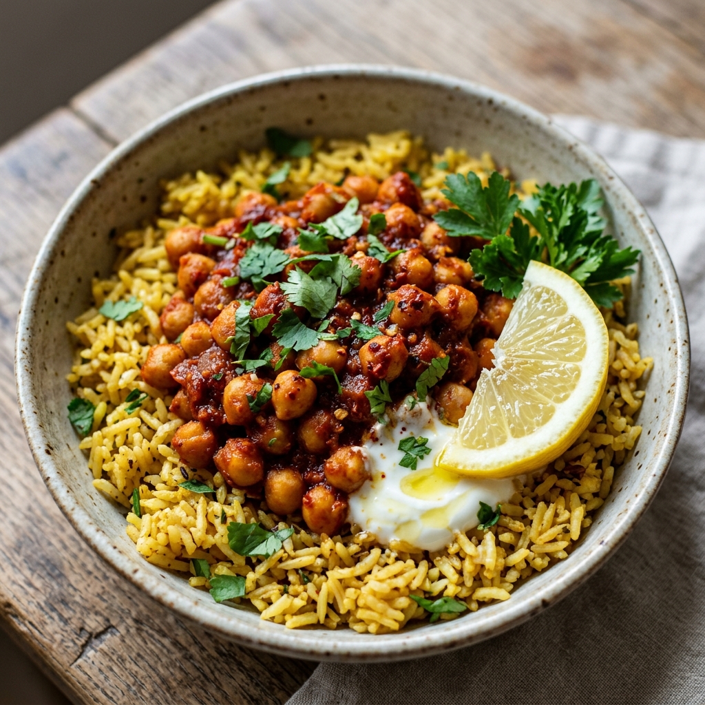 Harissa Chickpeas With Turmeric Rice Recipe 2026 12 Harissa Chickpeas With Turmeric Rice recipe