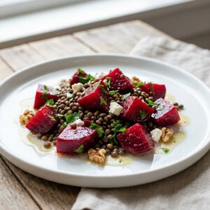 No-Cook Beet and Lentil Salad Recipe