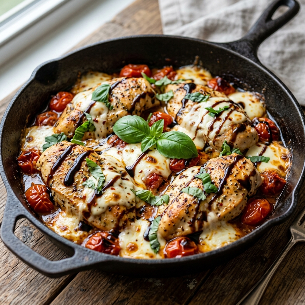 One Pan Caprese Chicken Recipe: Easy Homemade Dinner 2026 12 One Pan Caprese Chicken Recipe